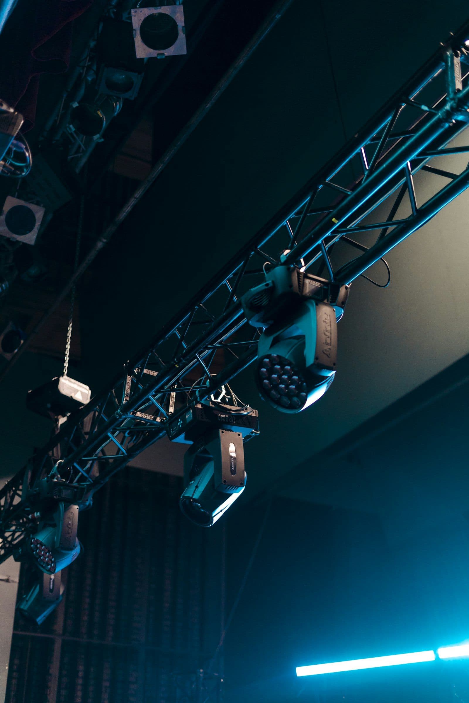 Professional stage lighting rig