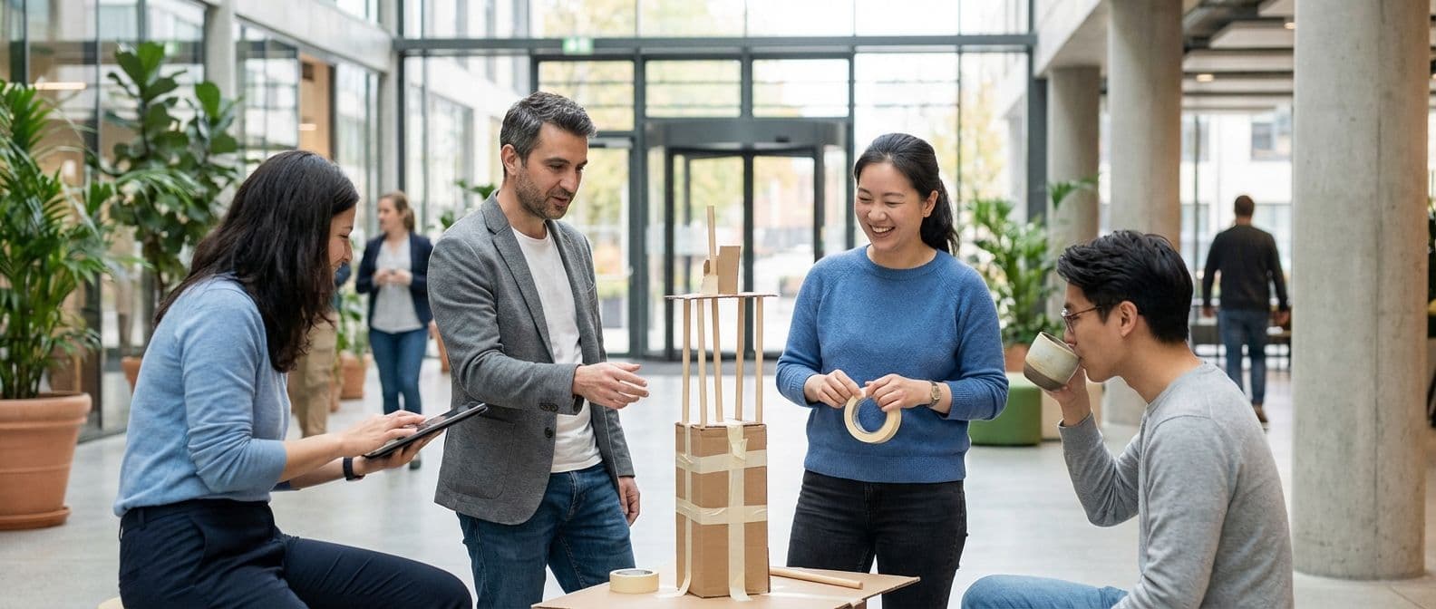 The Constraint Tower: a team building activity for adaptability under change
