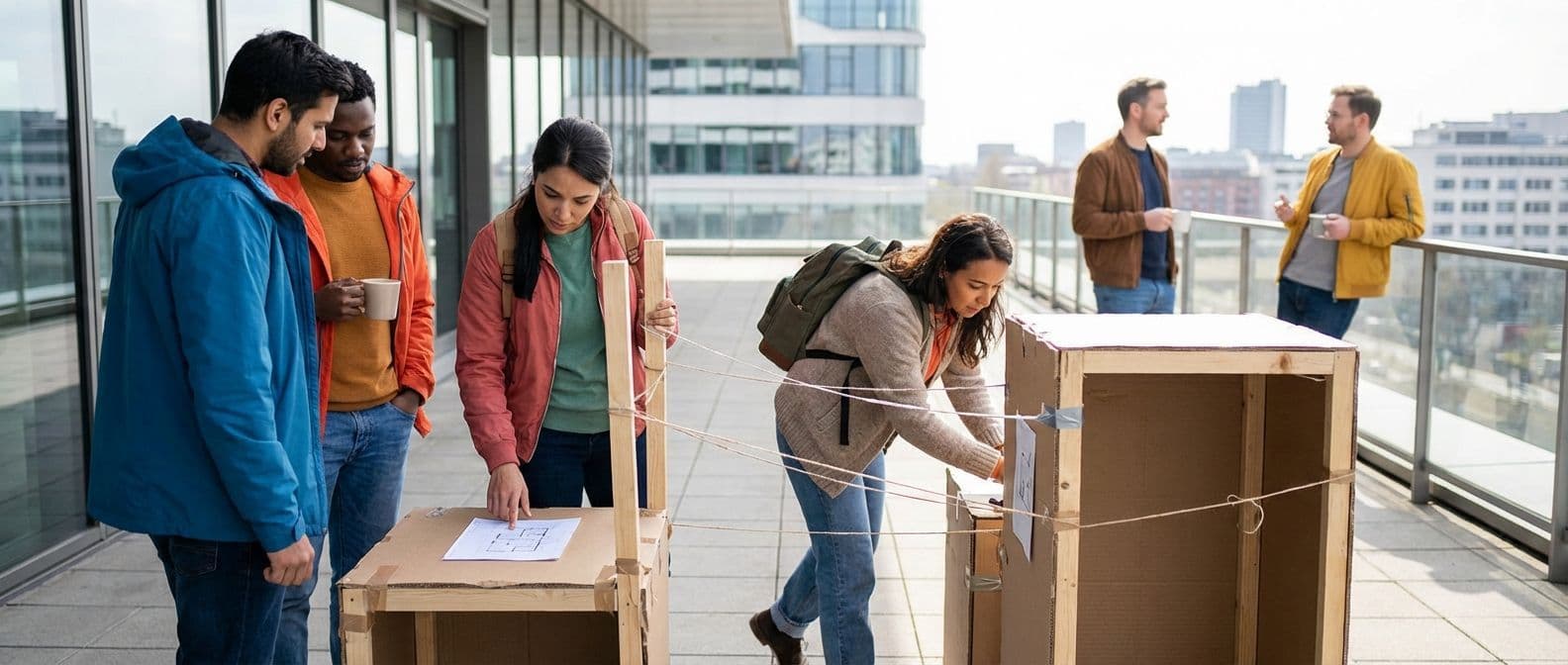 Construire le pont (Mini) : une activité pratique de renforcement d'équipe pour la coordination inter-équipes
