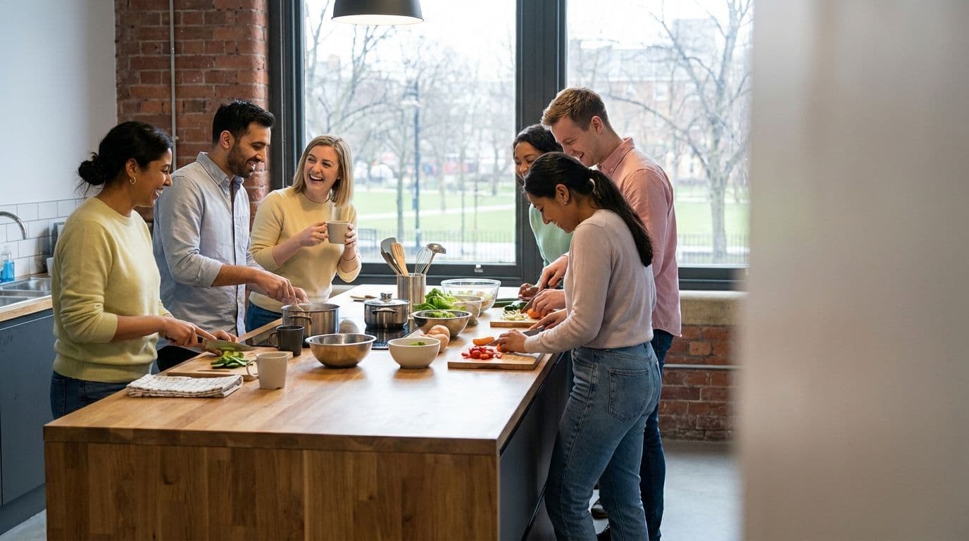 Cooking Class: an experiential team building activity for collaboration and informal connection