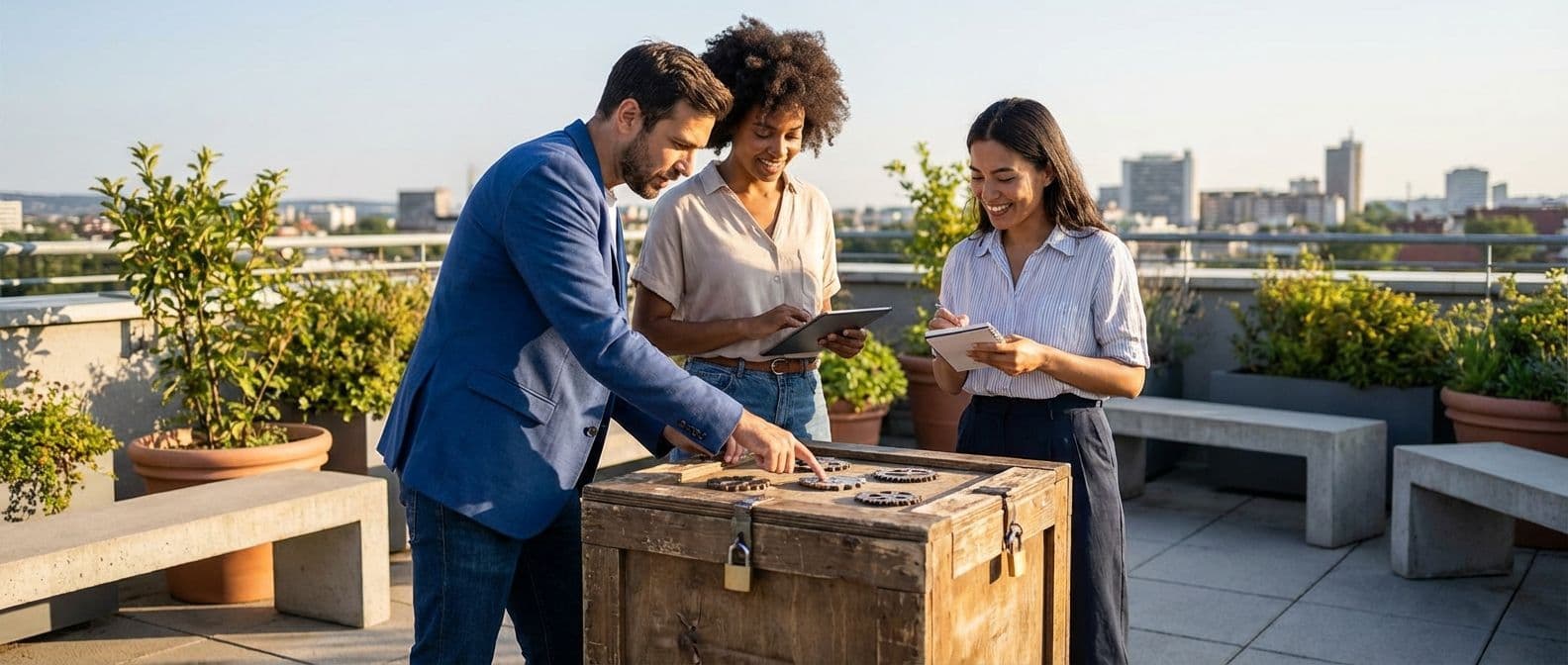 Escape Box Challenge : une activité de team building compacte de type escape game pour une collaboration efficace