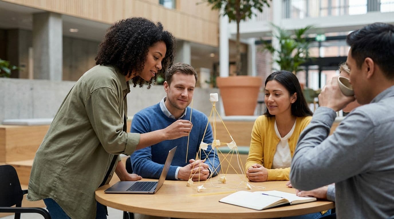 El desafío del malvavisco: una actividad de trabajo en equipo para crear prototipos rápidamente