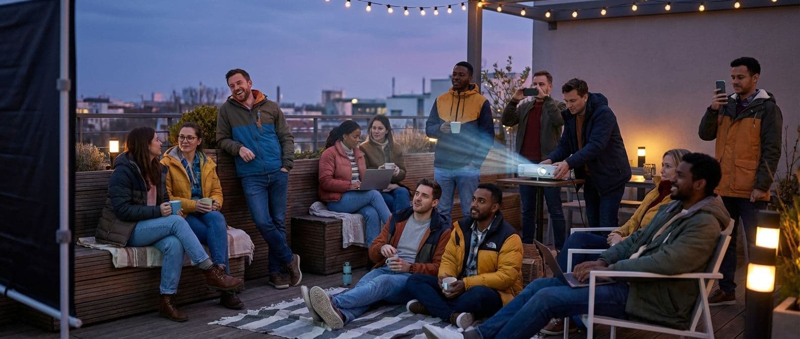 Outdoor Movie Night: a relaxed team building activity that creates shared memories