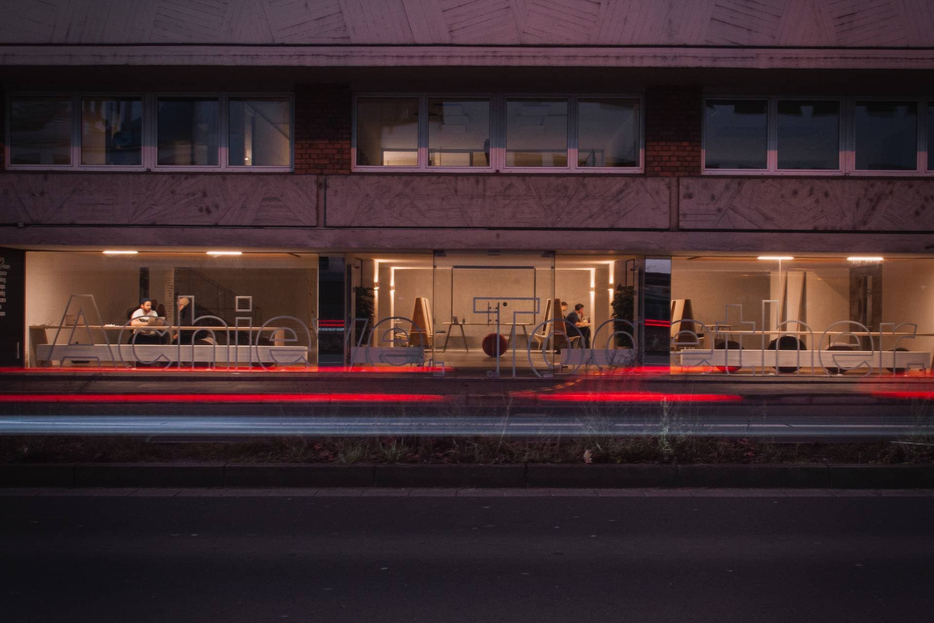 Outside by night