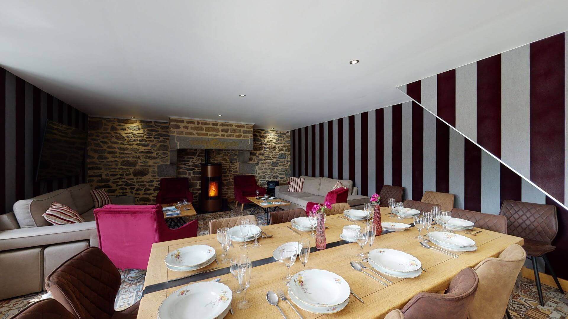 La Clef Decamp - Chaignonnières Roulotte 19 pers 2 Gîtes : jacuzzi 15 min mer 3