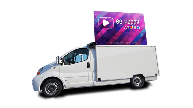 Ecran Led plein jour (écran 6 m2 sur un camion)