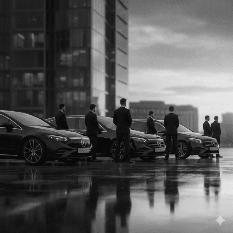 Professional chauffeurs supporting corporate events and executive itineraries.