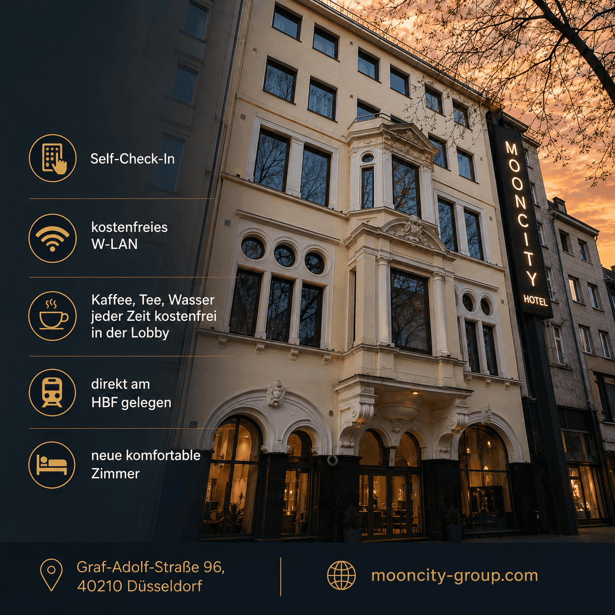 Mooncity Hotel Düsseldorf 1