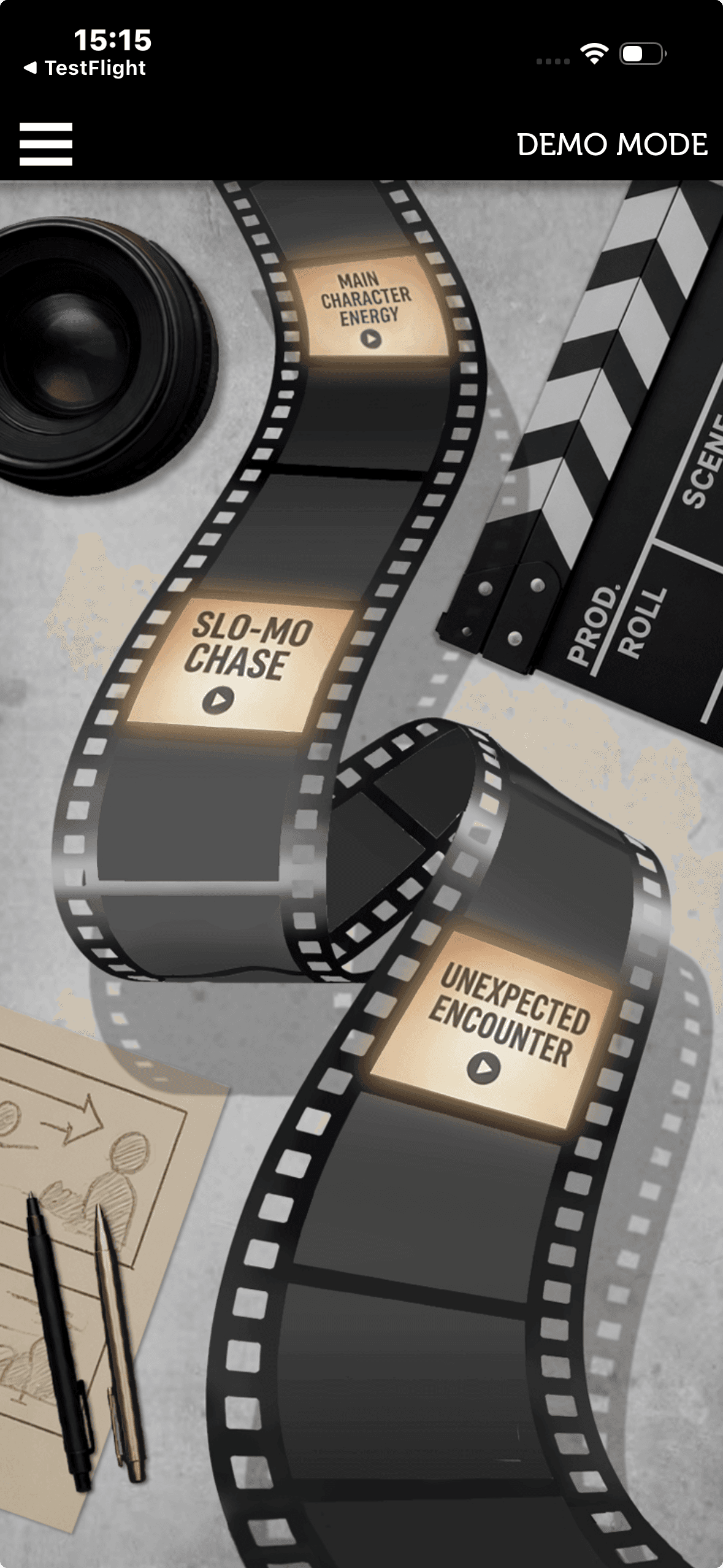 Creative filming activities