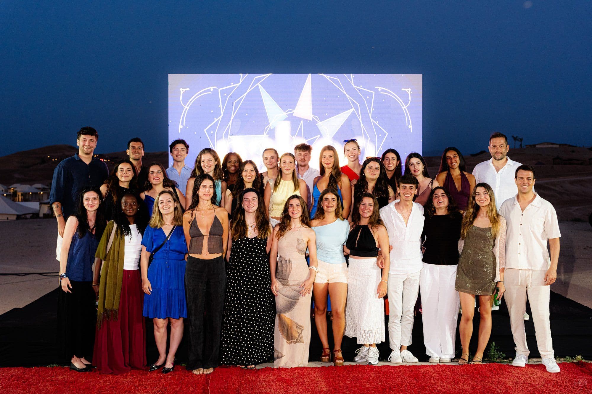 The Naboo team from the Paris and Barcelona offices together at the Naboo global offsite near Marrakech, May 2026