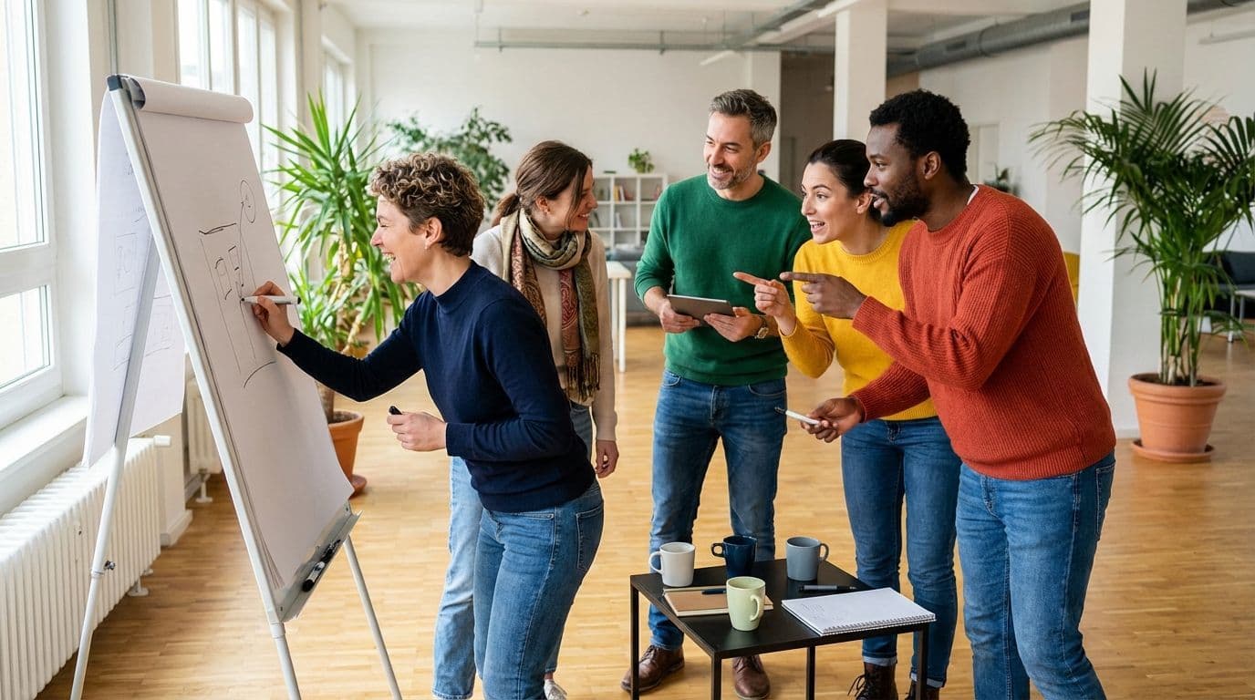 Pictionary Tournament: a creative team building activity for fast thinking and communication