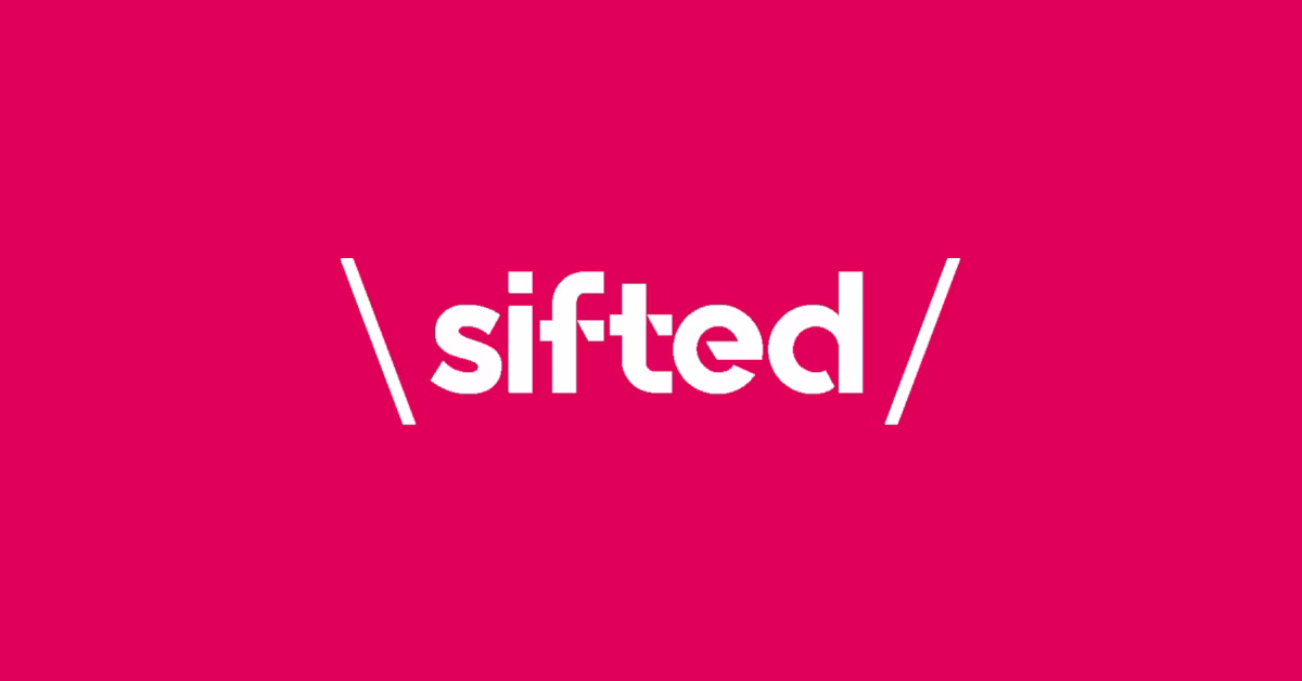 White 'sifted' text enclosed by slashes on a bright pink background, representing a brand logo.