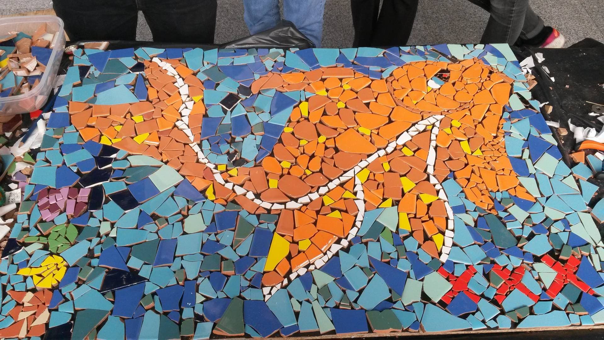 Giant Mosaic Activity Bluewolf Team Building activities 1