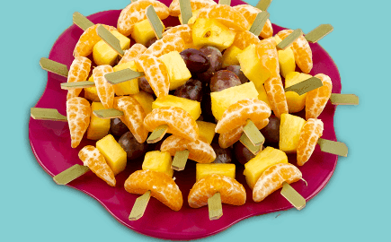 Brochettes de fruits