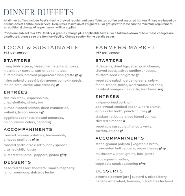 Dinner buffet