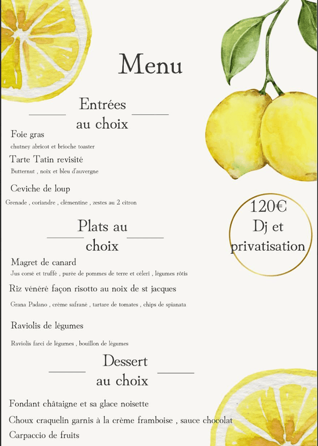 Dîner avec DJ et privatisation du restaurant
